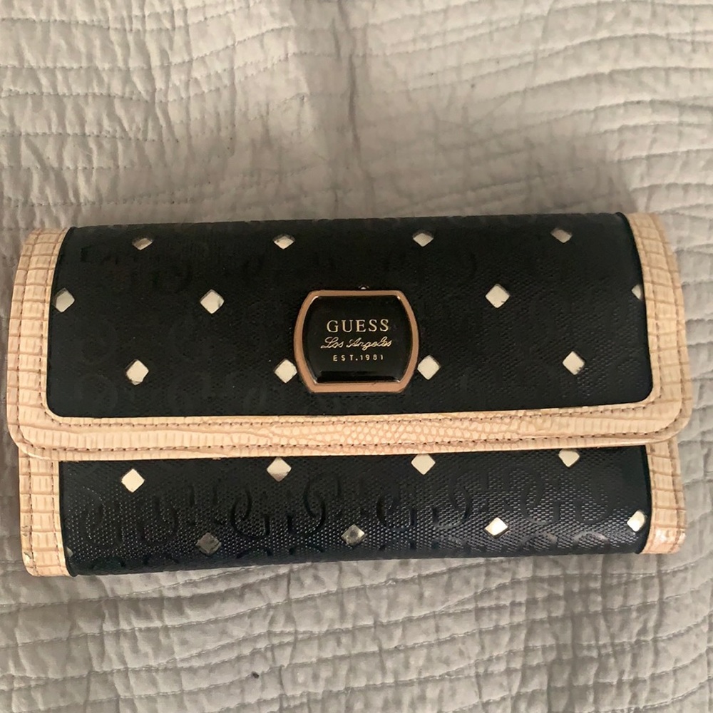Pink and black Guess wallet